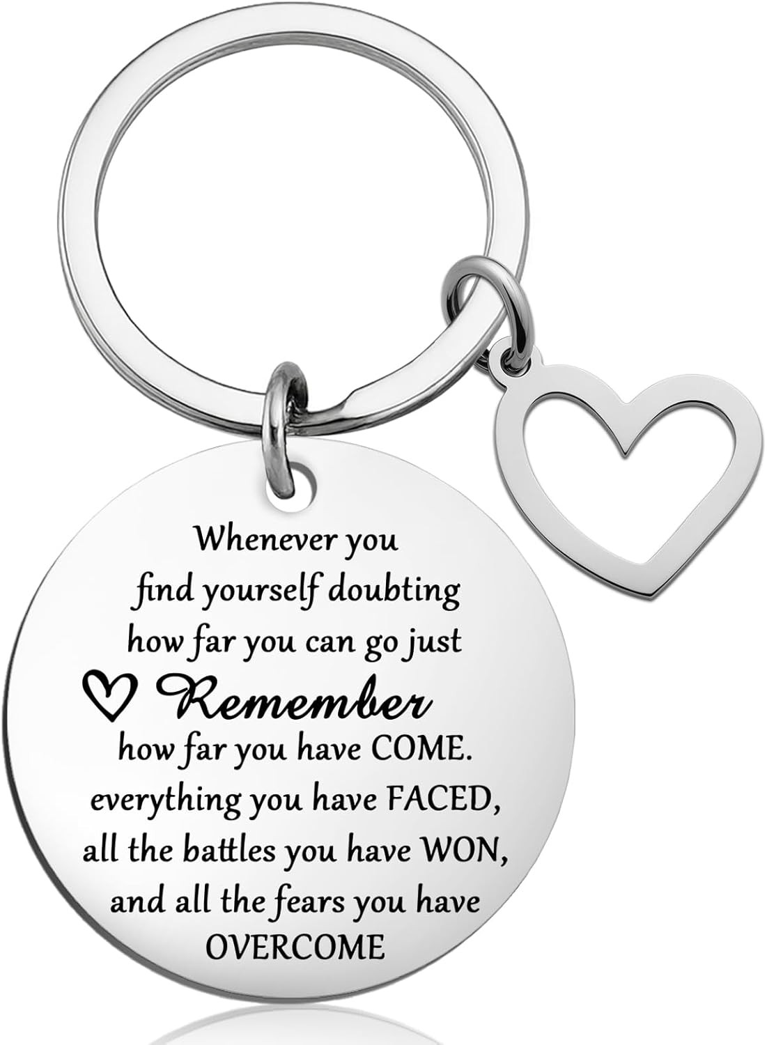 1pc Inspirational Gifts for Men Women Unique Keychain Accessories