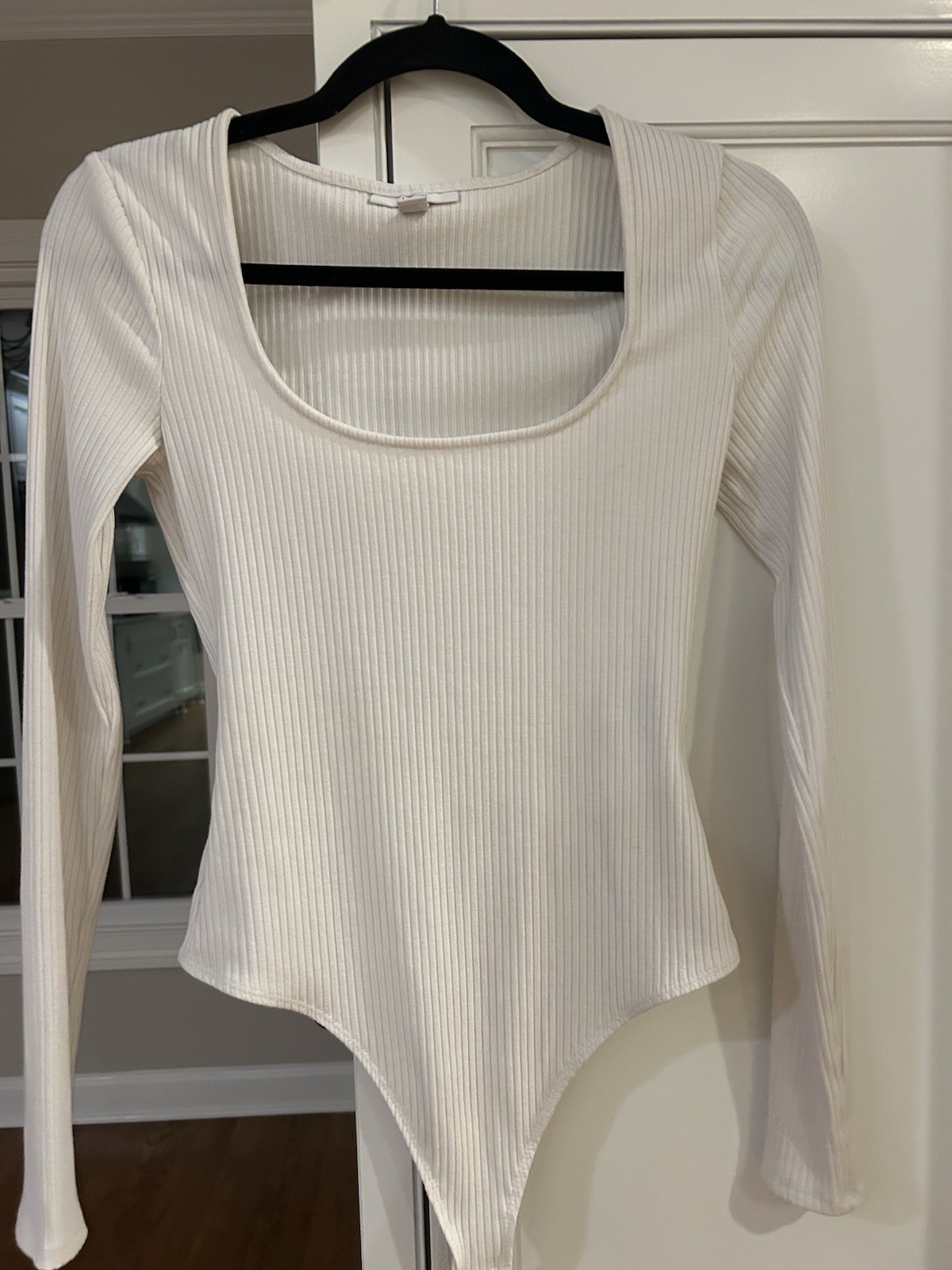 Bar III White Bodysuit, Medium, Trendy, Fashion, Date Night. Summer
