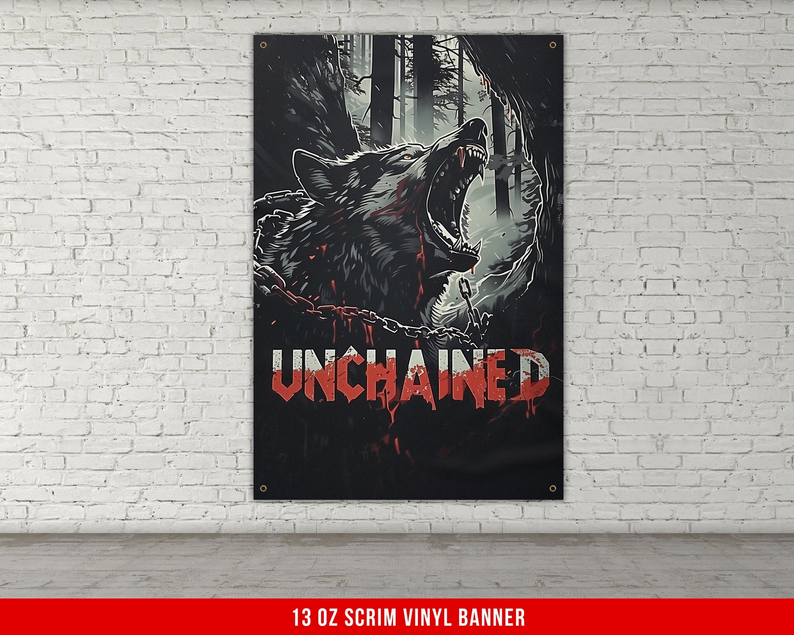 Fitness Inspiration Banner - Large Motivational Wall Art - Home Gym Decor