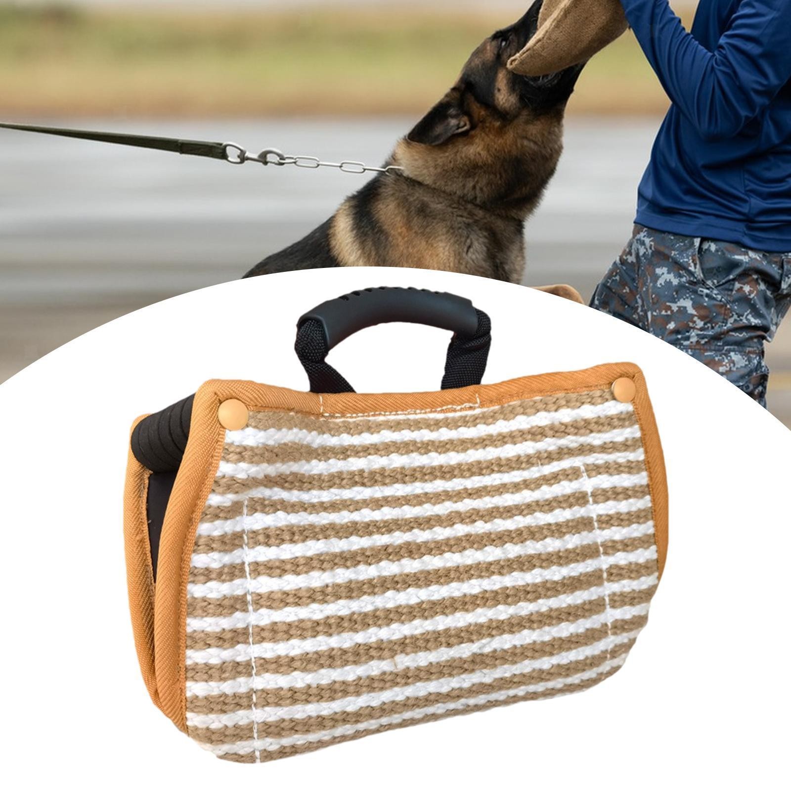 Dog Training Bite Pillow Dog Bite Tug Toy Biting Tugging Toy Interactive Bite
