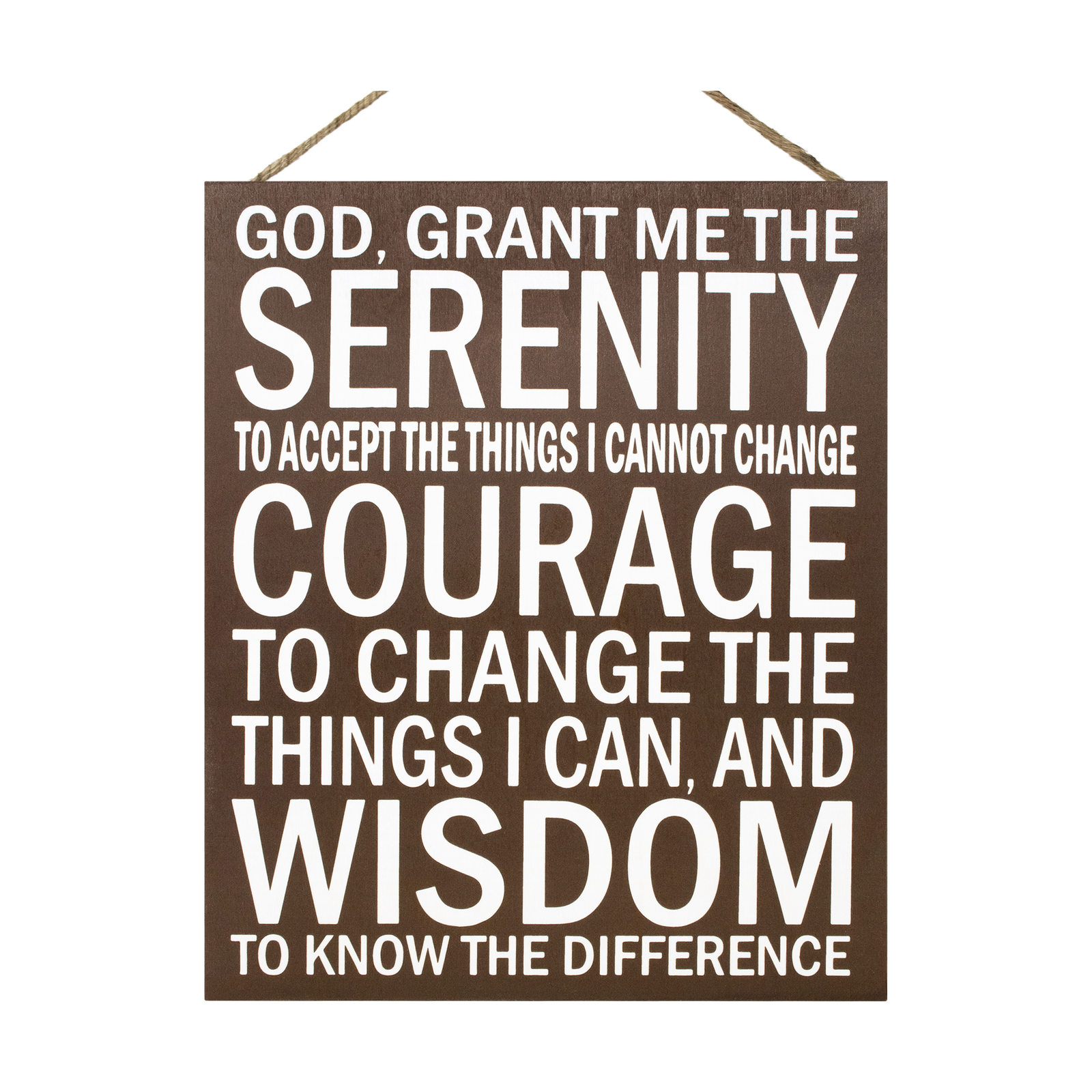 Serenity Prayer Sign | Sobriety Gift | Courage & Wisdom Wall Decor | Recovery