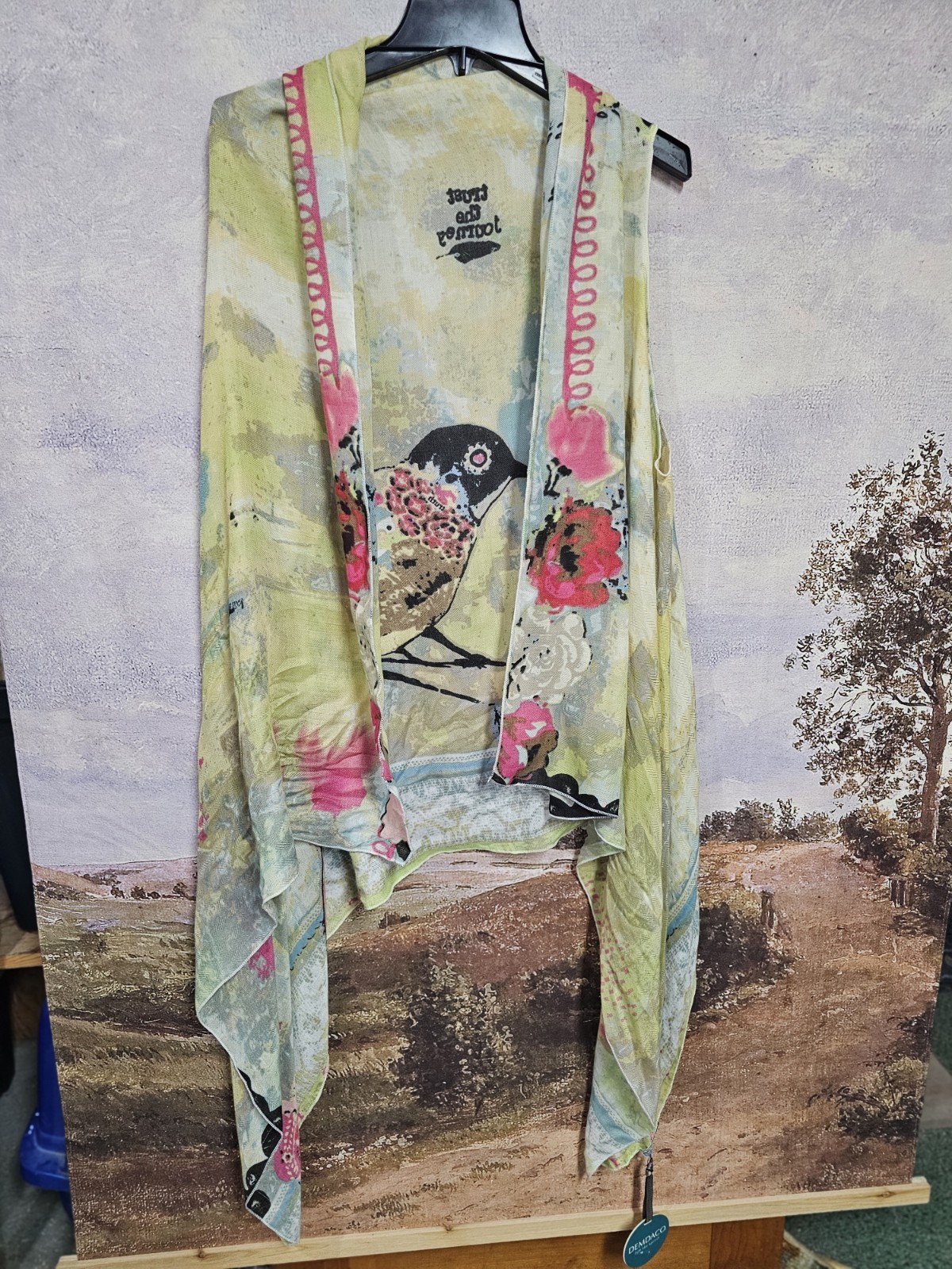 Art to Wear Vest  by Demdaco, inspirational artwork by  Kelly Rae Roberts.