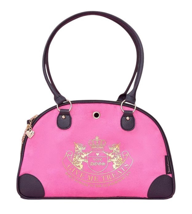 Juicy Couture Give Me Treats Pet Carrier - Stylish Hot Pink Travel Bag for Small