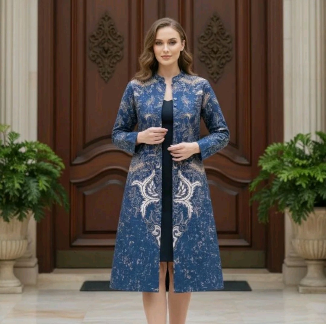 Outer Batik Sofia Elegant Cardigan Model Made of Premium Cotton and Lined, Comfo
