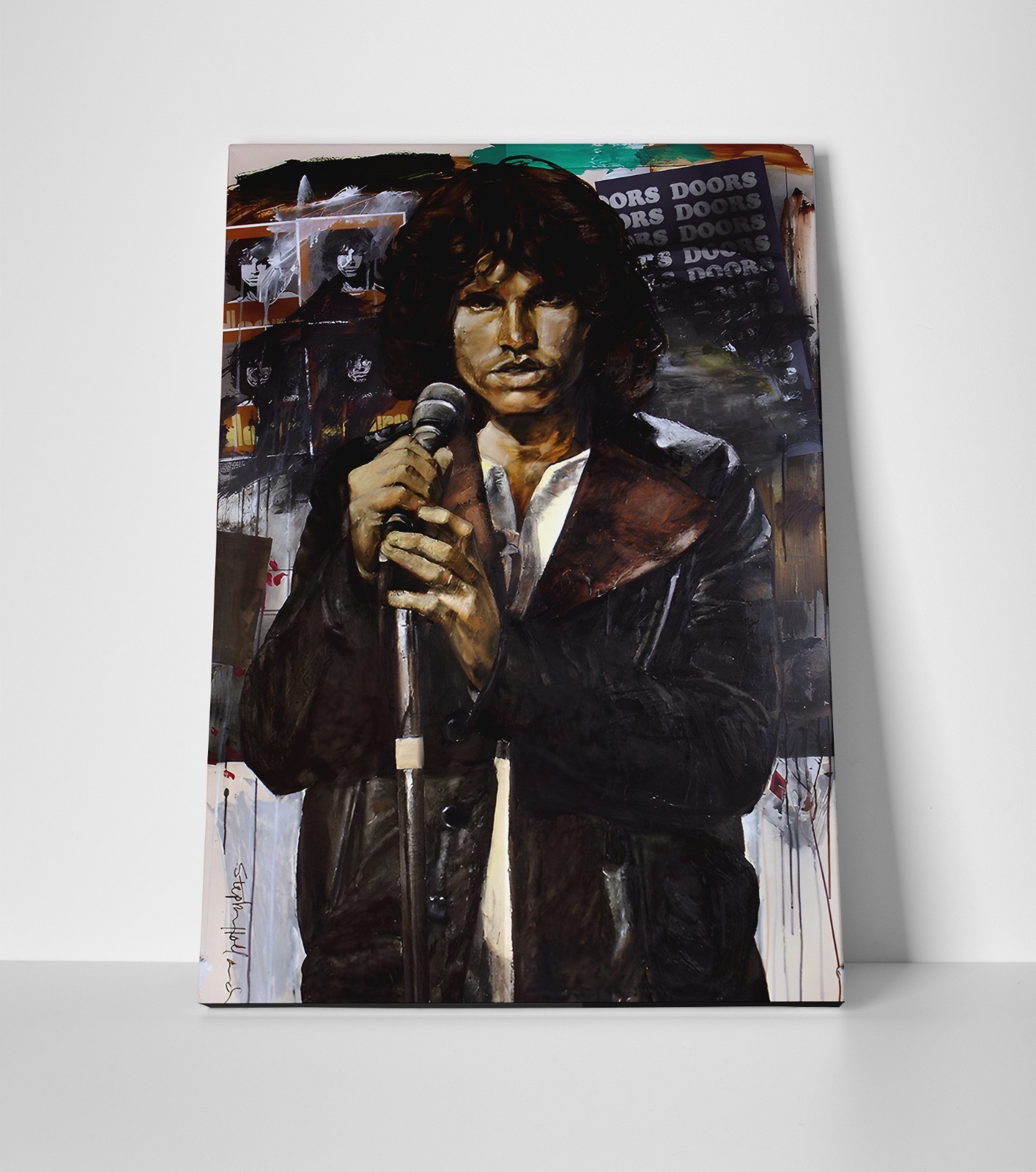 Jim Morrison Painting Poster or Canvas - Jim Morrison The Doors Wall Art