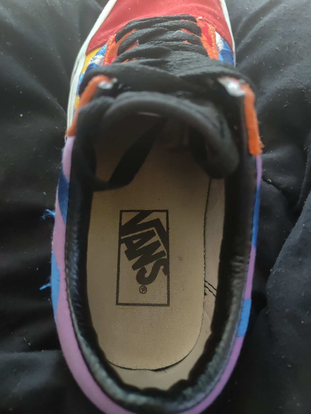 Vans Old Skool Statement Sneakers Multicolor Embroidered 721454 Mens 5 Women 6.5