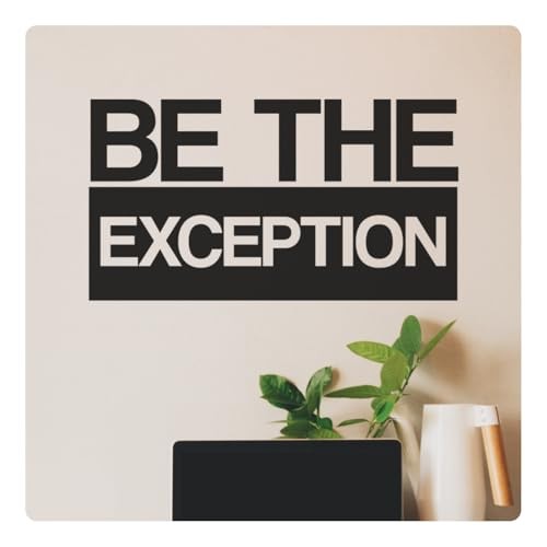 Be The Exception Motivational Inspirational Wall Decal Sticker Quote Home Decor