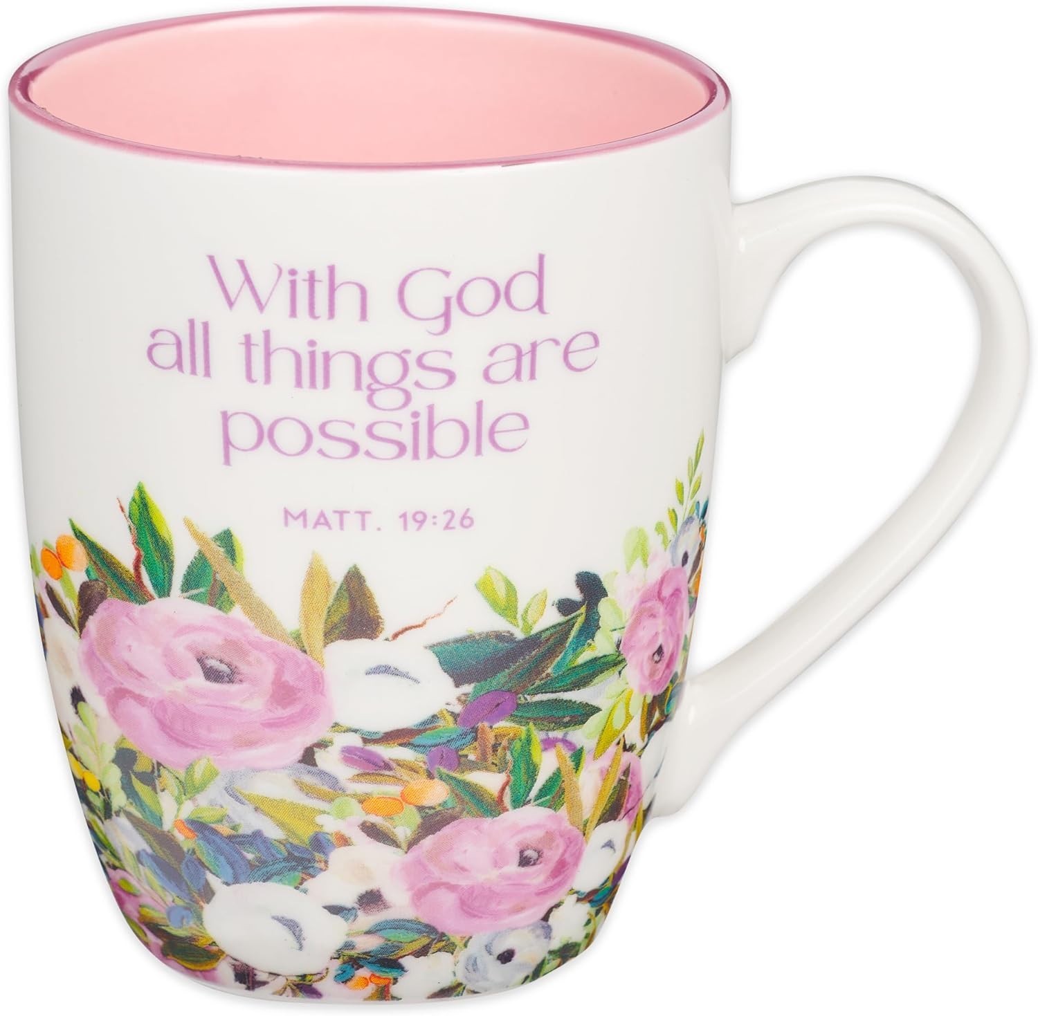 Christian Art Gifts Inspirational Ceramic Coffee & Tea Scripture Mug for Women: 