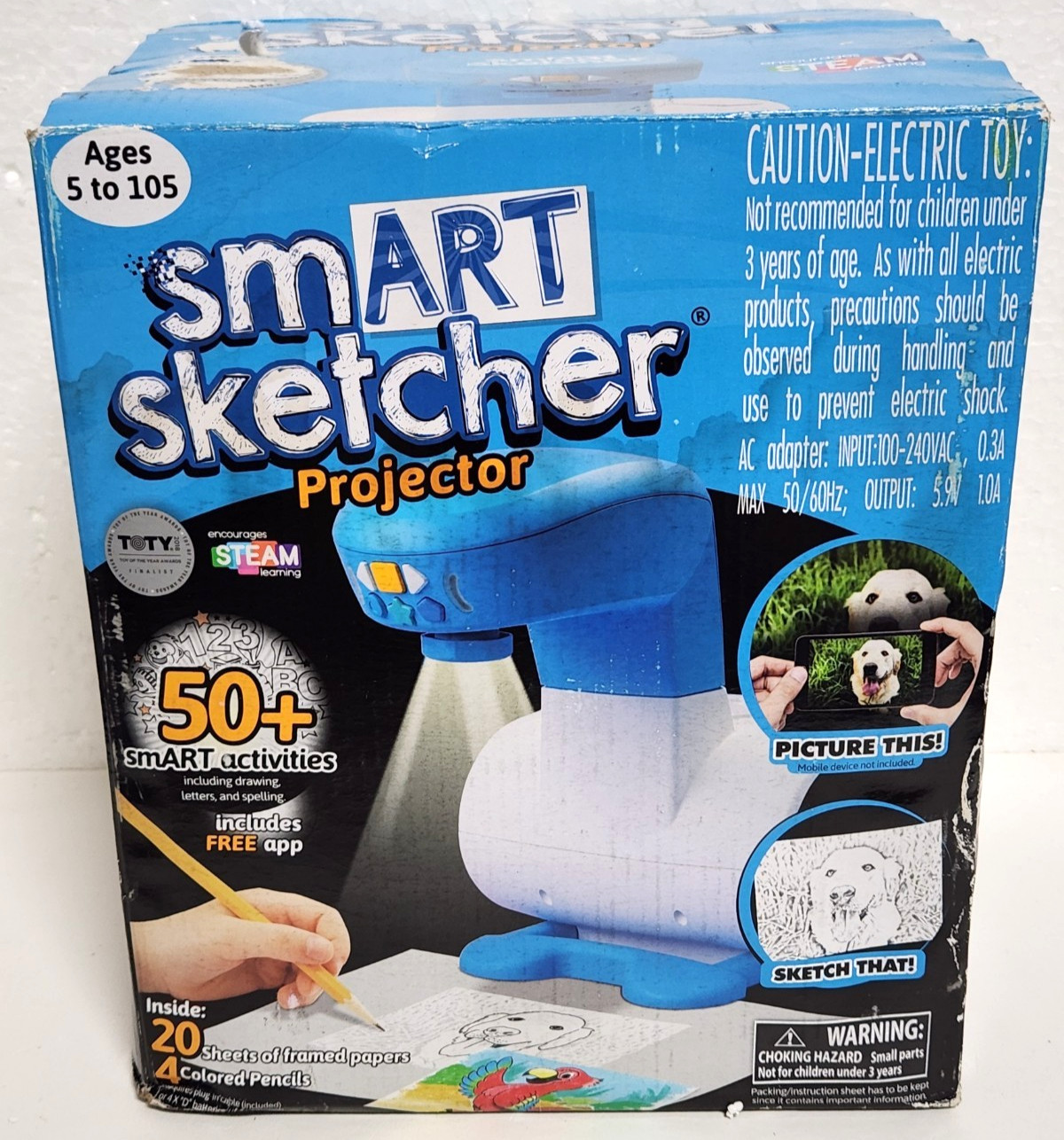 Smart Sketcher Projector Learn to Draw & Sketch STEM Toy - *Box Damage