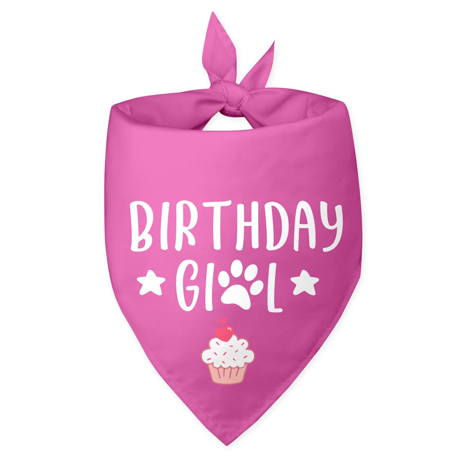 Dog Birthday Girl Pink Bandana Funny Pet Scarf Photo Prop Accessory Gift