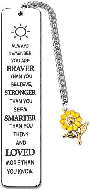 Inspirational Bookmarks Gift Set for Women Girls Book Lovers
