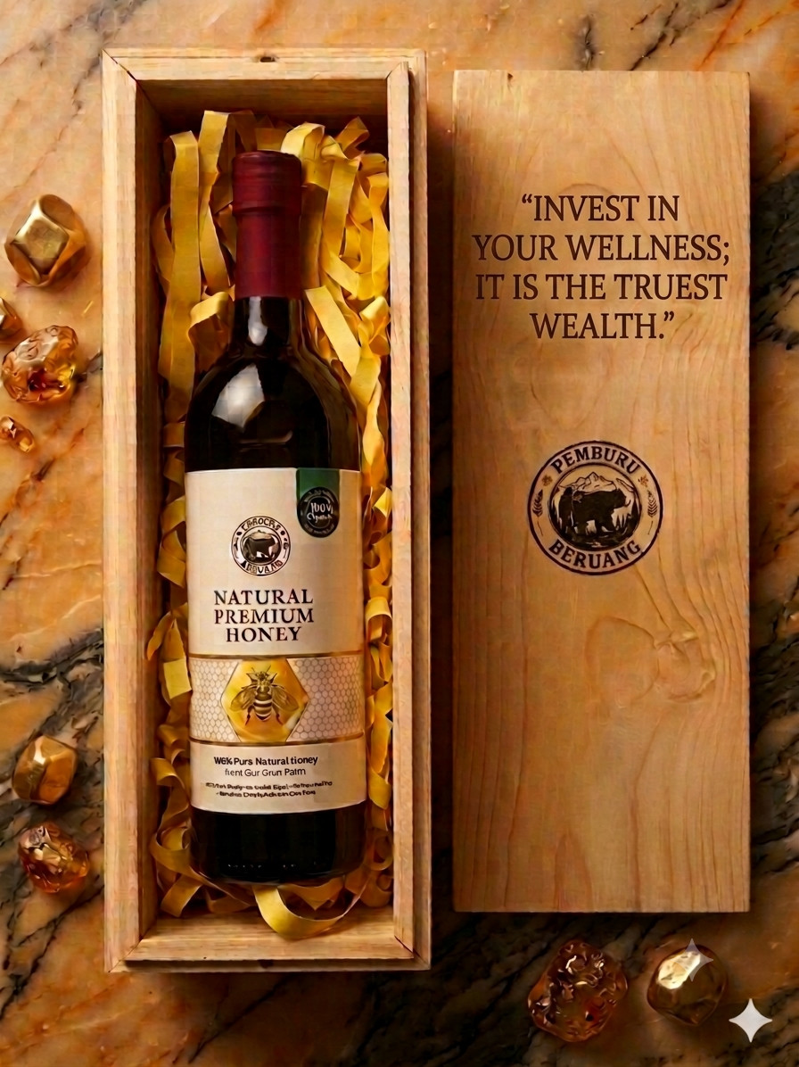[Custom Engraving] Ultra Luxury Raw Honey - Personalized Gift Box