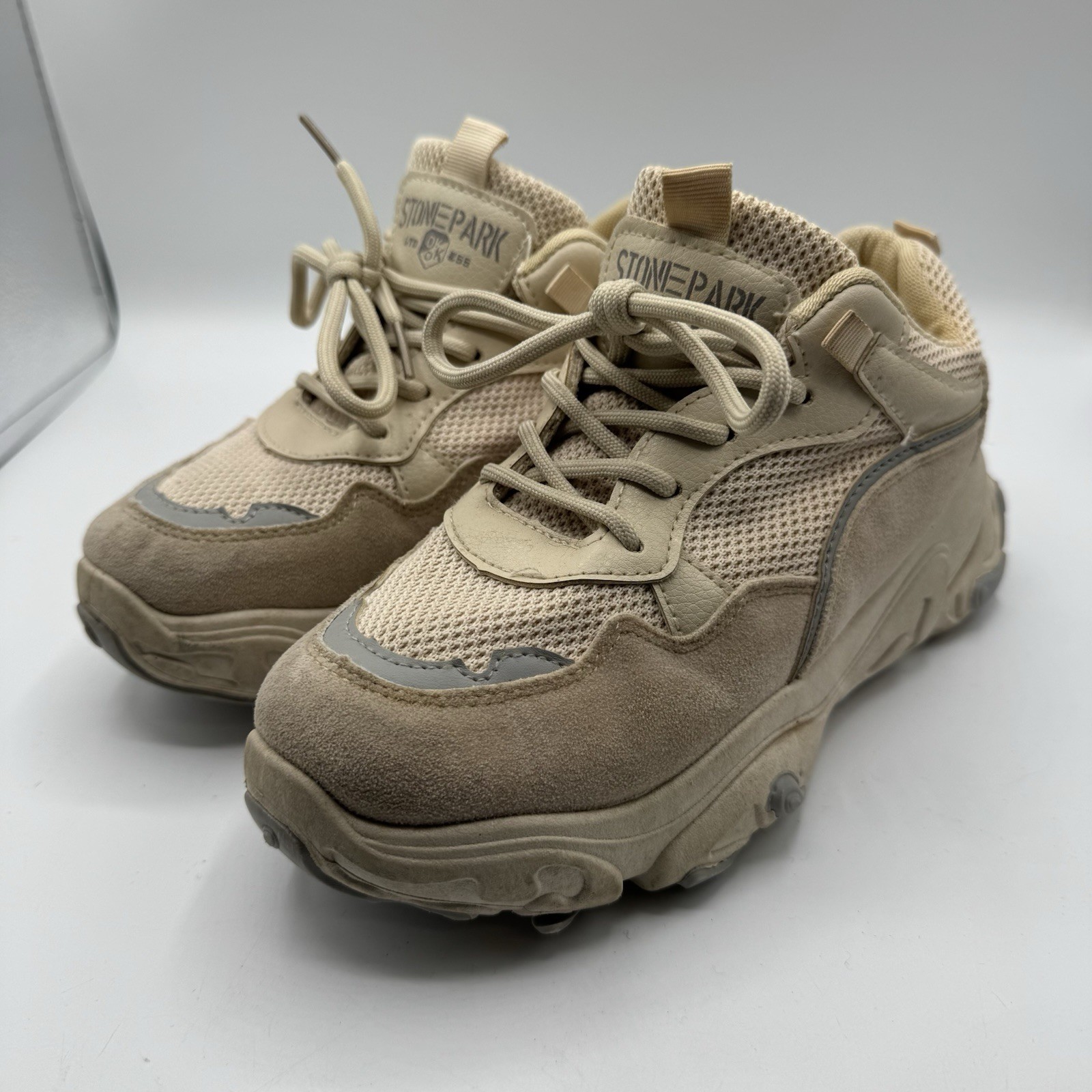 Stone Park Sneakers Women 7.5 (38) Platform Chunky Casual Streetwear Shoes