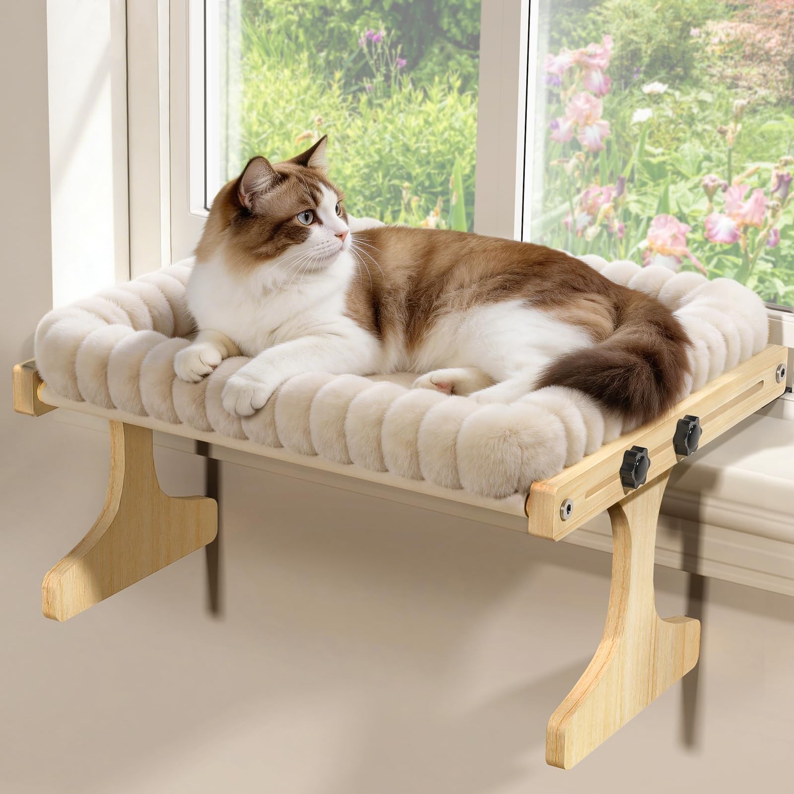 Cat Perch for Window Cats Hammock Indoor Cat Bed for Window Adjustable