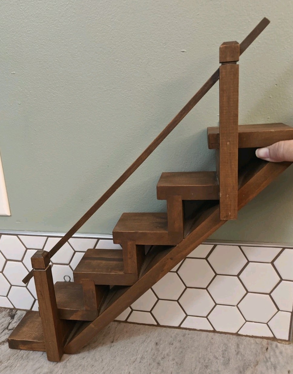 Vintage Wood Shelf Wall Art Decor Home Display Knickknack Staircase cottagecore 