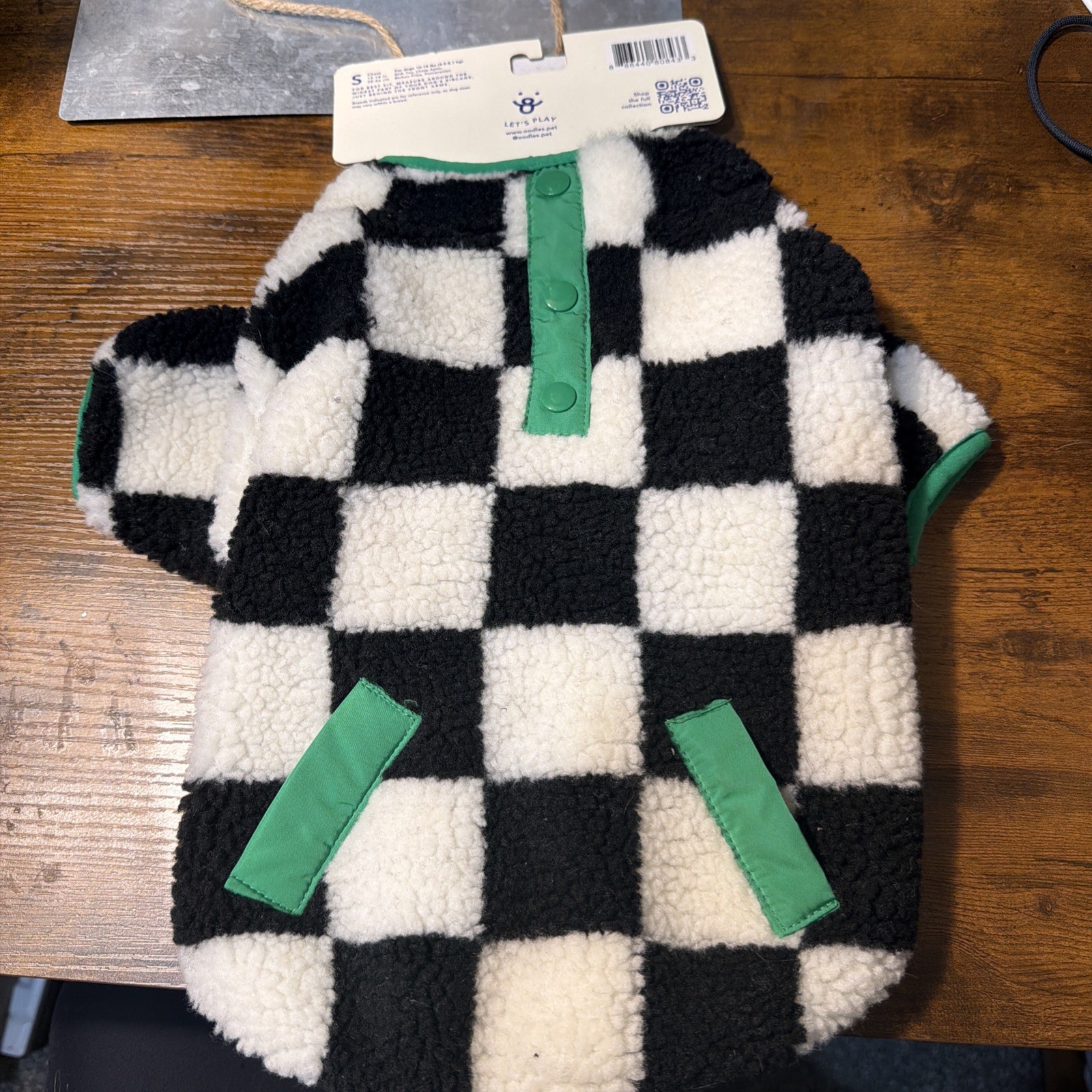 CUTE Oodles Pet Apparel Dog fleece Warm Coat Vest Jacket size Small