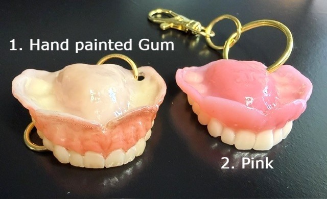 Handmade Denture Keychain - Fathers day BEST Unique Gift