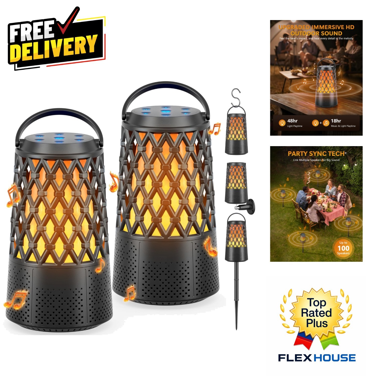 2026 Cool Gadget Gift: Waterproof Bluetooth Speakers for Him - Perfect for RVs