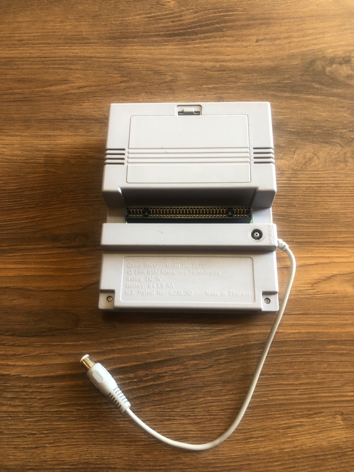NAKITEK Game Saver / SNES Super Nintendo Model # 55732, 1994, Naki Interactive