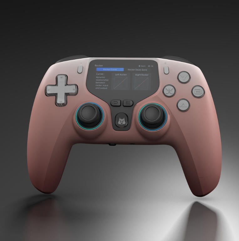 Wireless Gaming Controller with Interactive Screen for PC/P3/Switch/Android