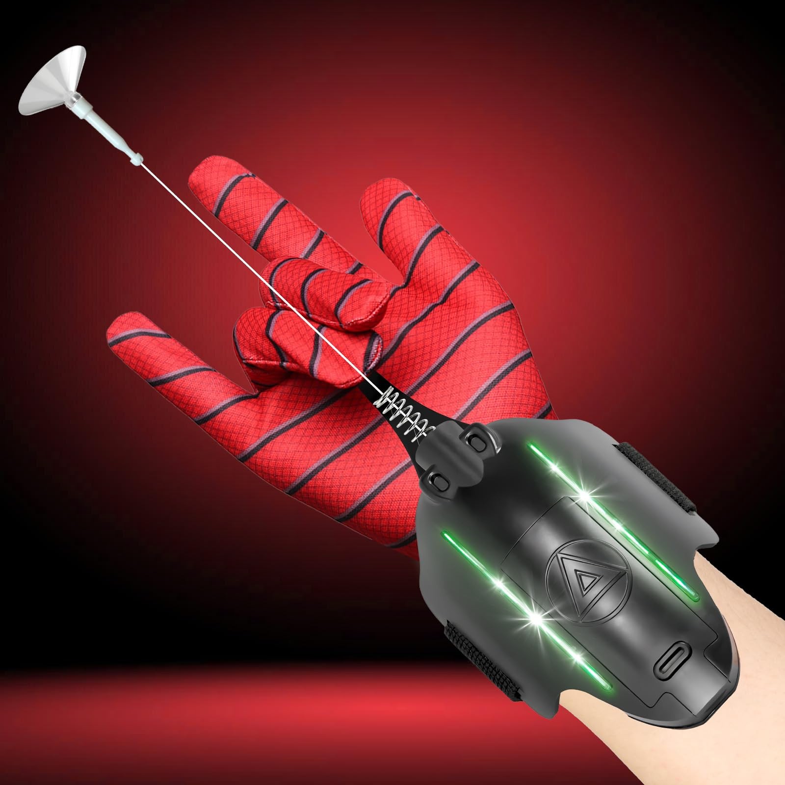 Spider Web Shooter with LED Light - 3.0 Launcher Toy, Cool Gadget...