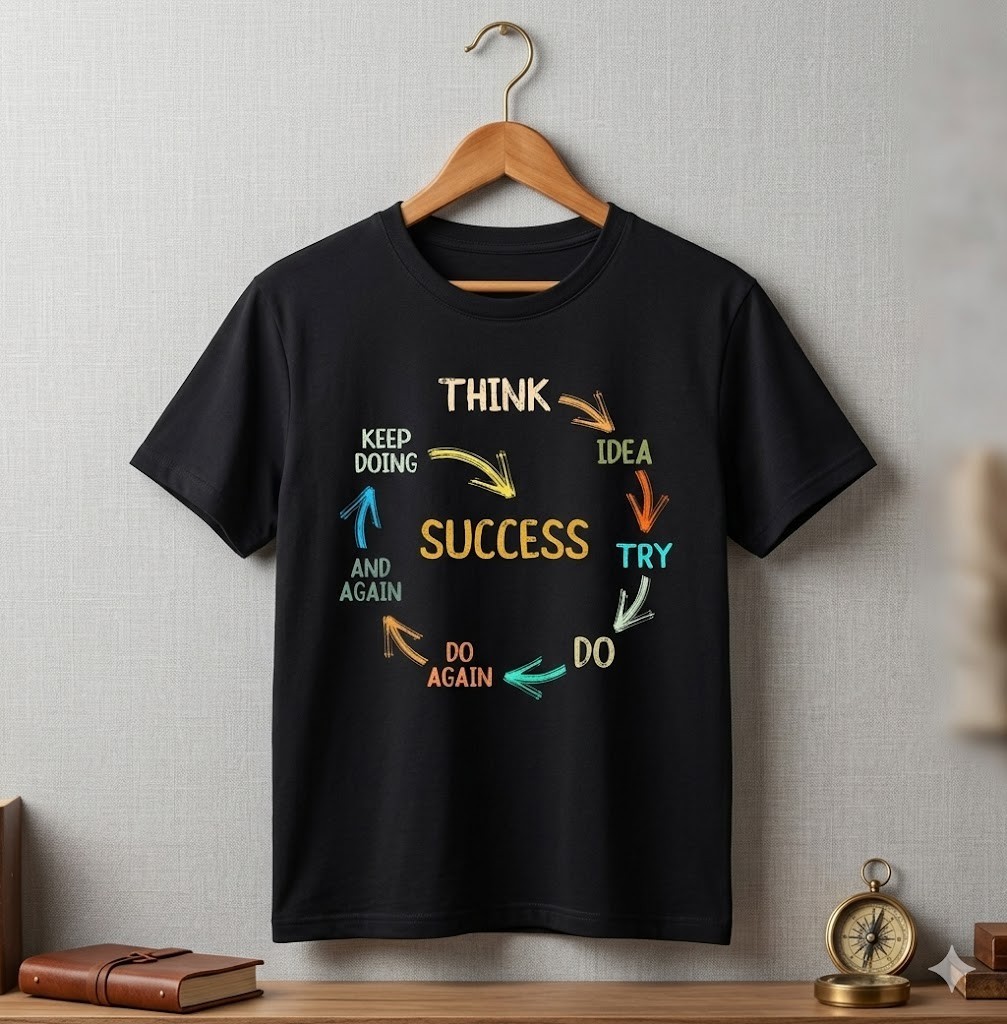 Motivational Quote Motivation Success Inspiration Mindset T-Shirt Small - H052