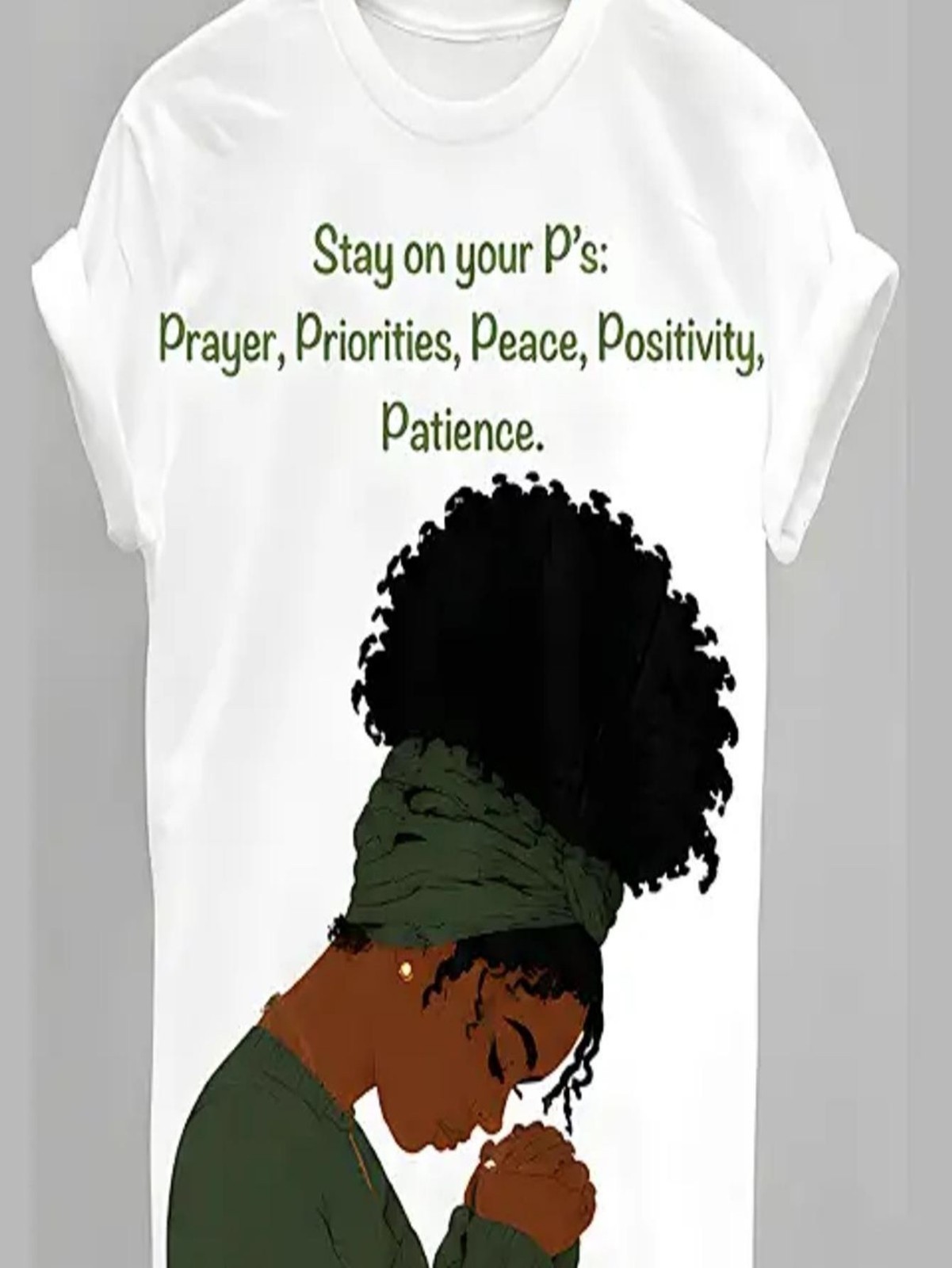 Inspirational Graphic T-Shirt: "Stay on Your P's"  Empowering Apparel T-shirt