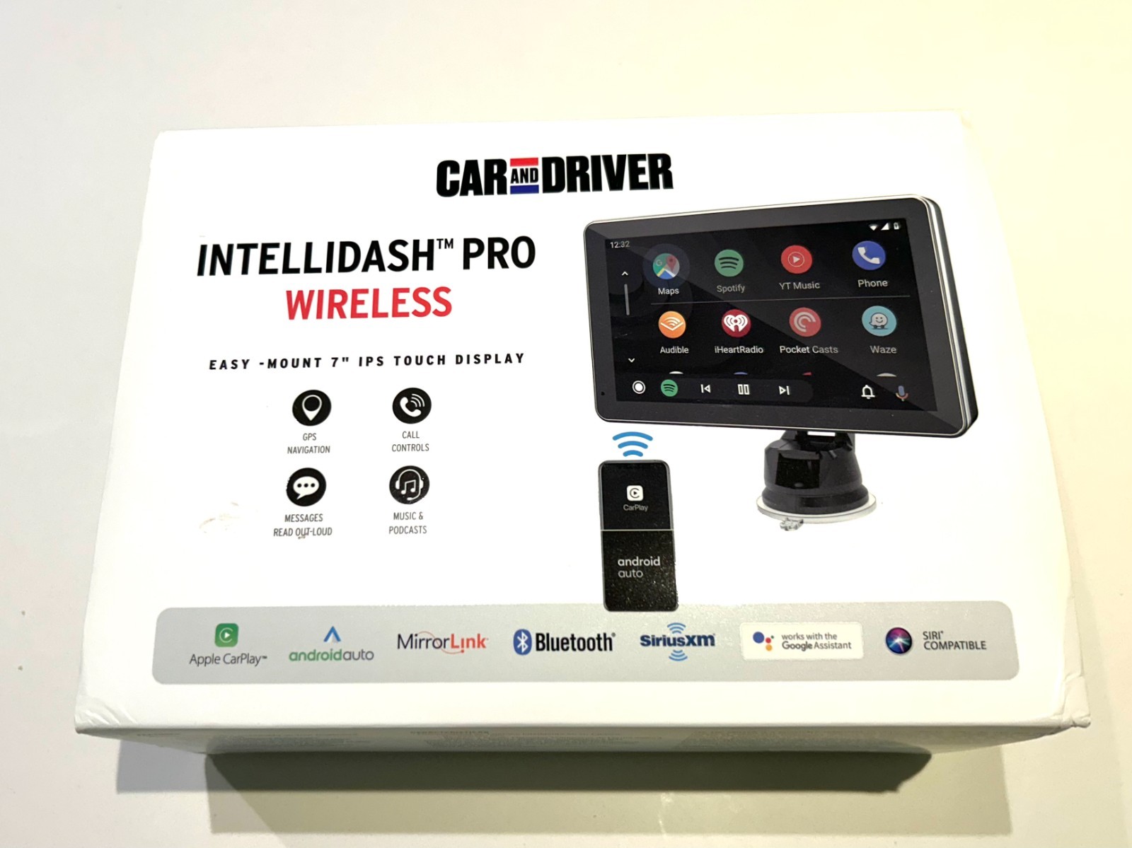Car and Driver Intellidash Pro Wireless Car play, New, 7" Touch Screen
