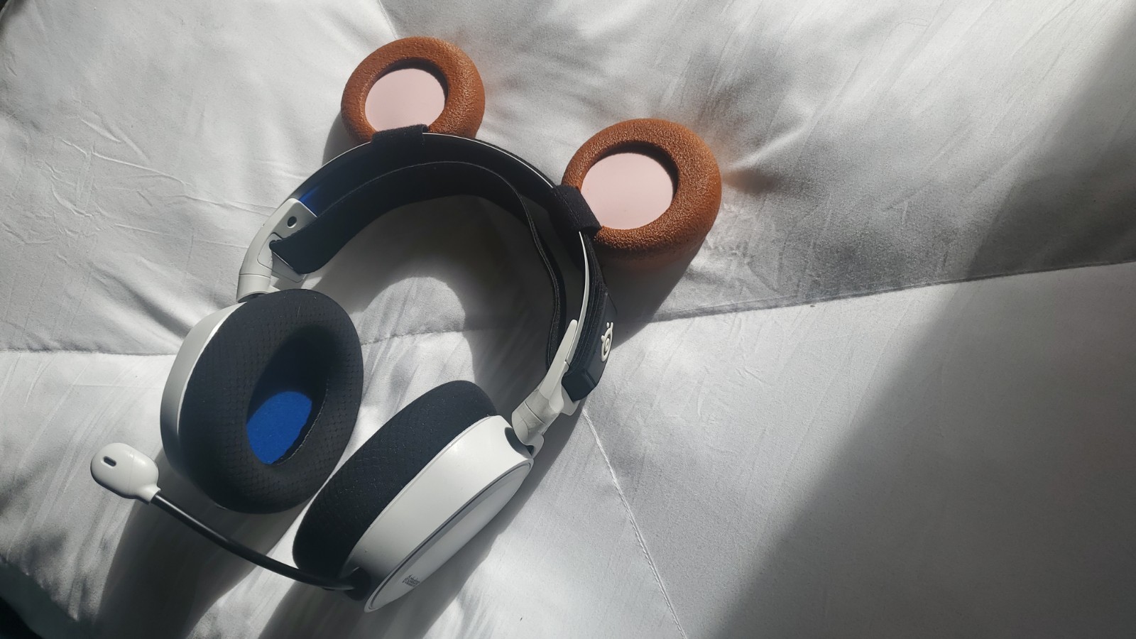 Cute Teddy Bear Ears for Headphones/Headbands - Cosplay, Gaming, Fun