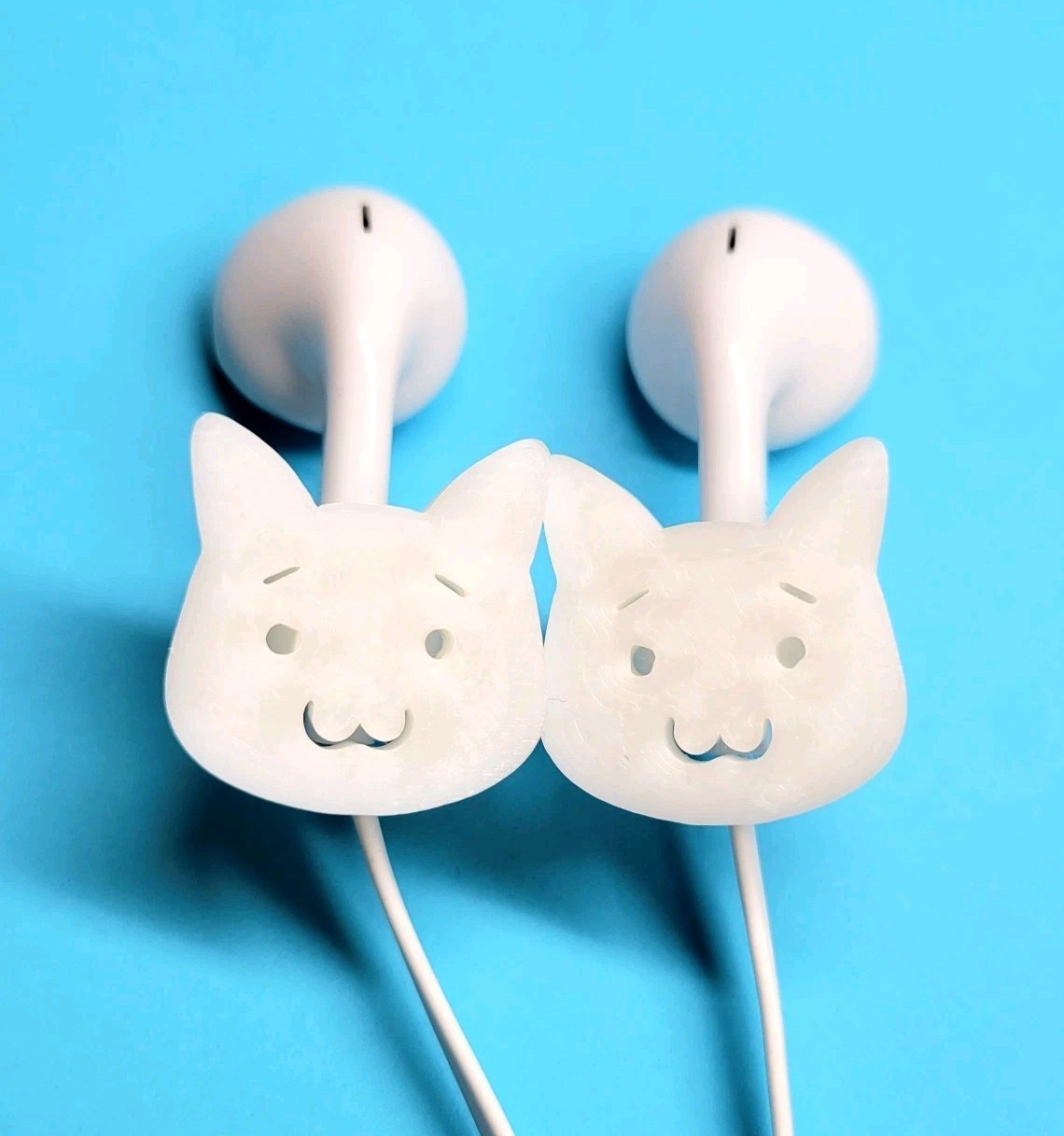 Cat Wired Earphones Decoration Parts Accessories Charm Kaomoji Y2k Aesthetic Fun