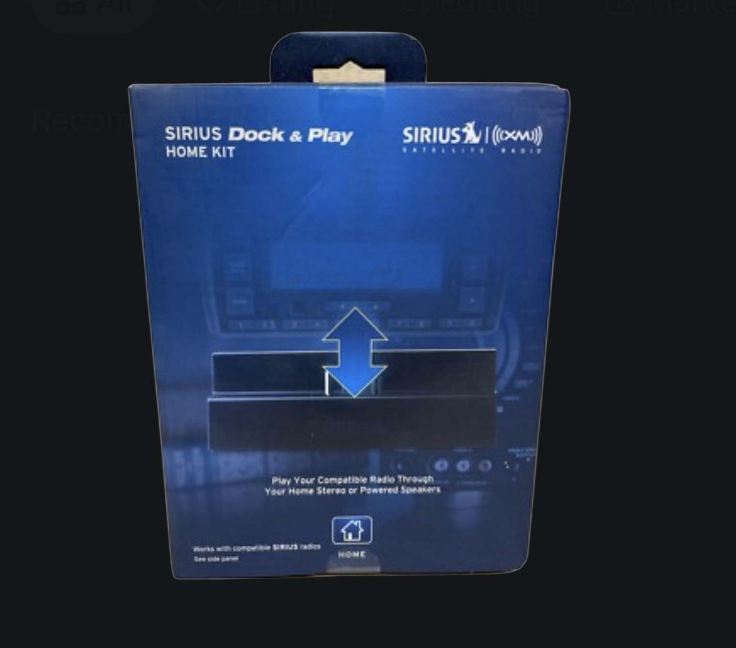SIRIUS Dock & Play Home Kit For Sirius Satellite Radio Accessory Kit Blue