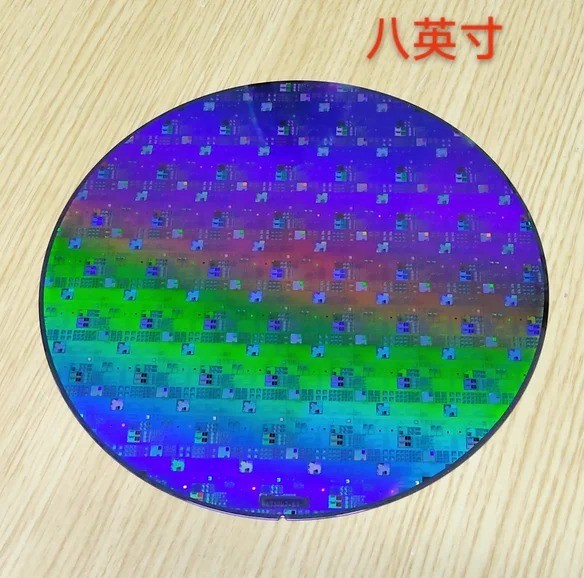 8" Silicon Wafer Semiconductor IC Integrated Circuit CPU Chip Science Tech Gift