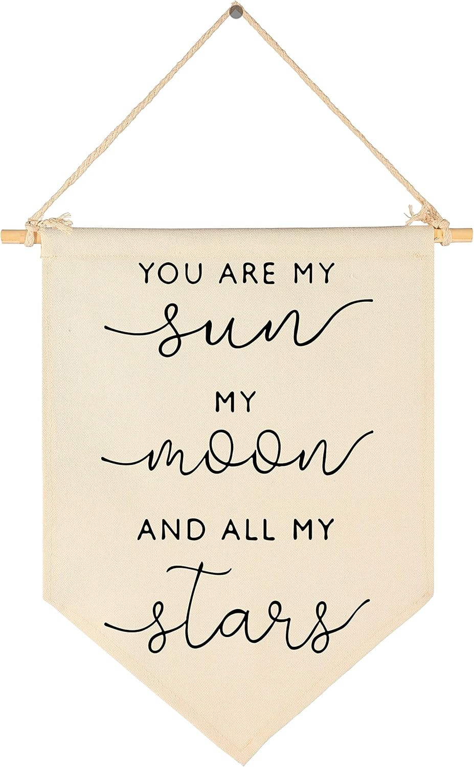 Nursery Wall Art-Nursery Bedroom Gift-My Sun My Moon and All of My Stars-Canv...