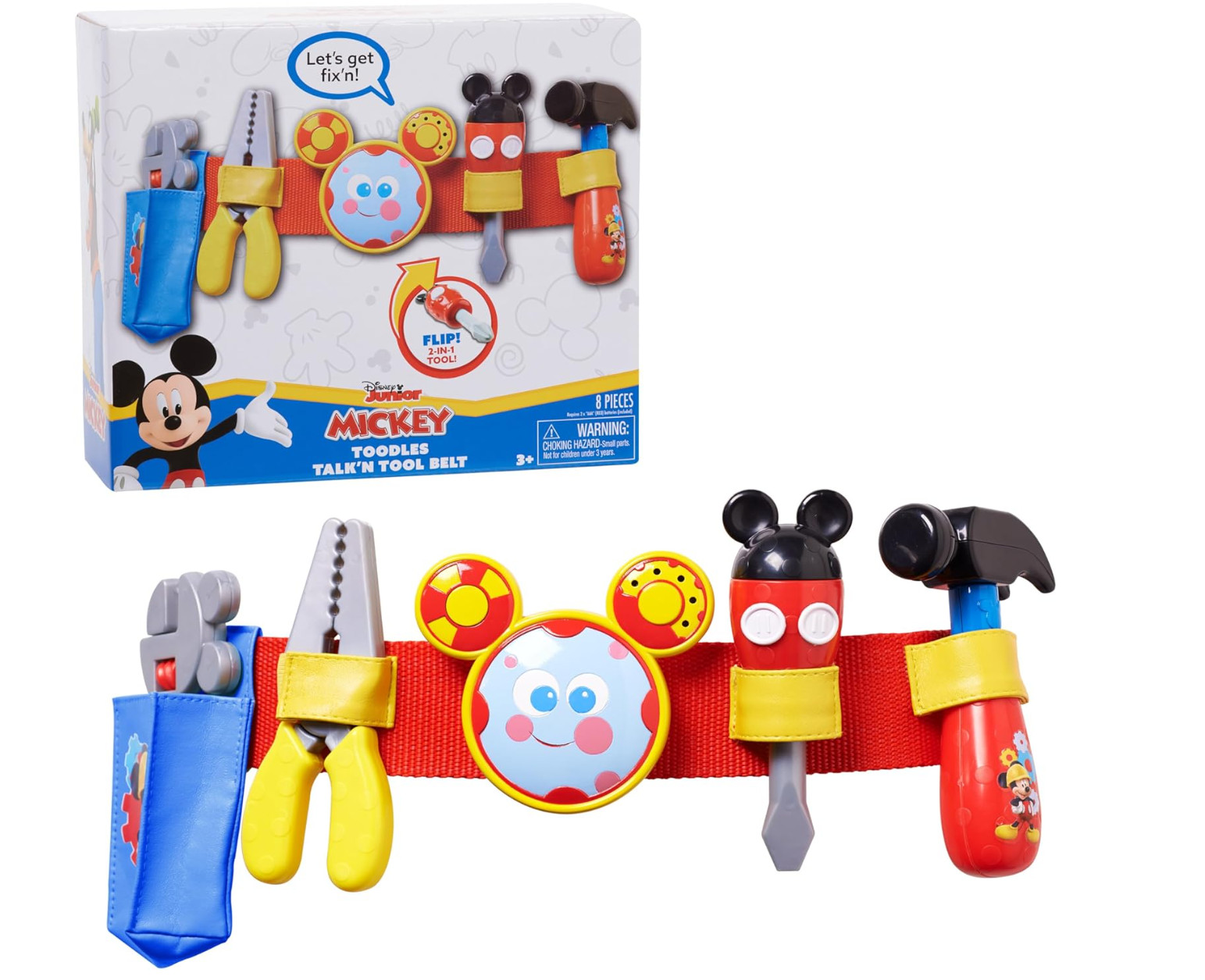 Disney Mickey Toodles Talk'N Toolbelt and Kids Play Tool Accessories for Dress