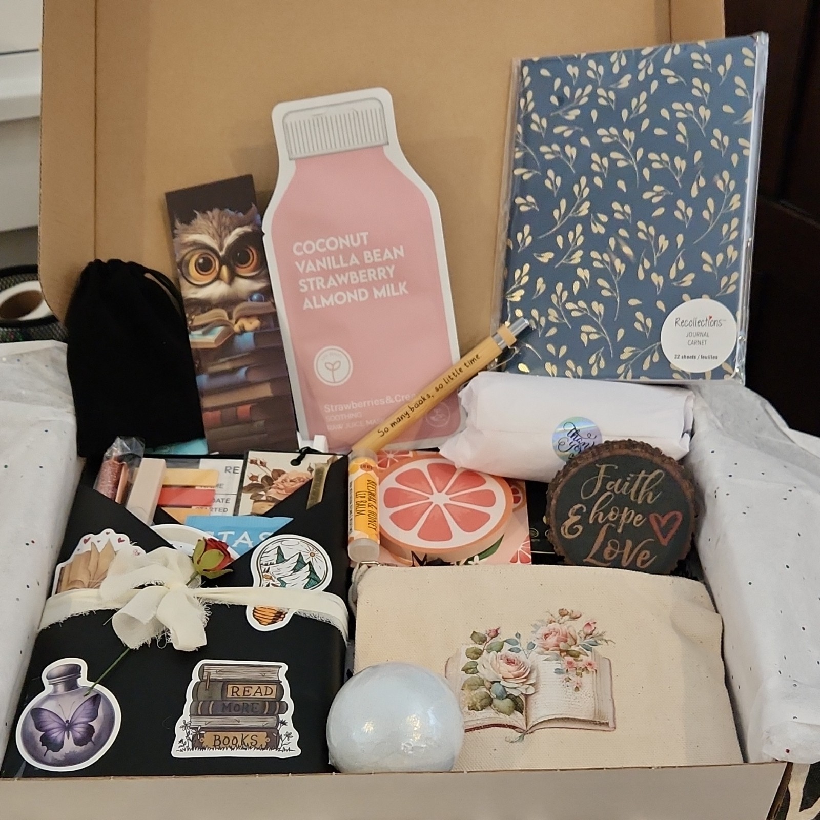 Blind Date with a Book Gift Box Unique gift. Witchy, Crystals, Book Lovers. Goth
