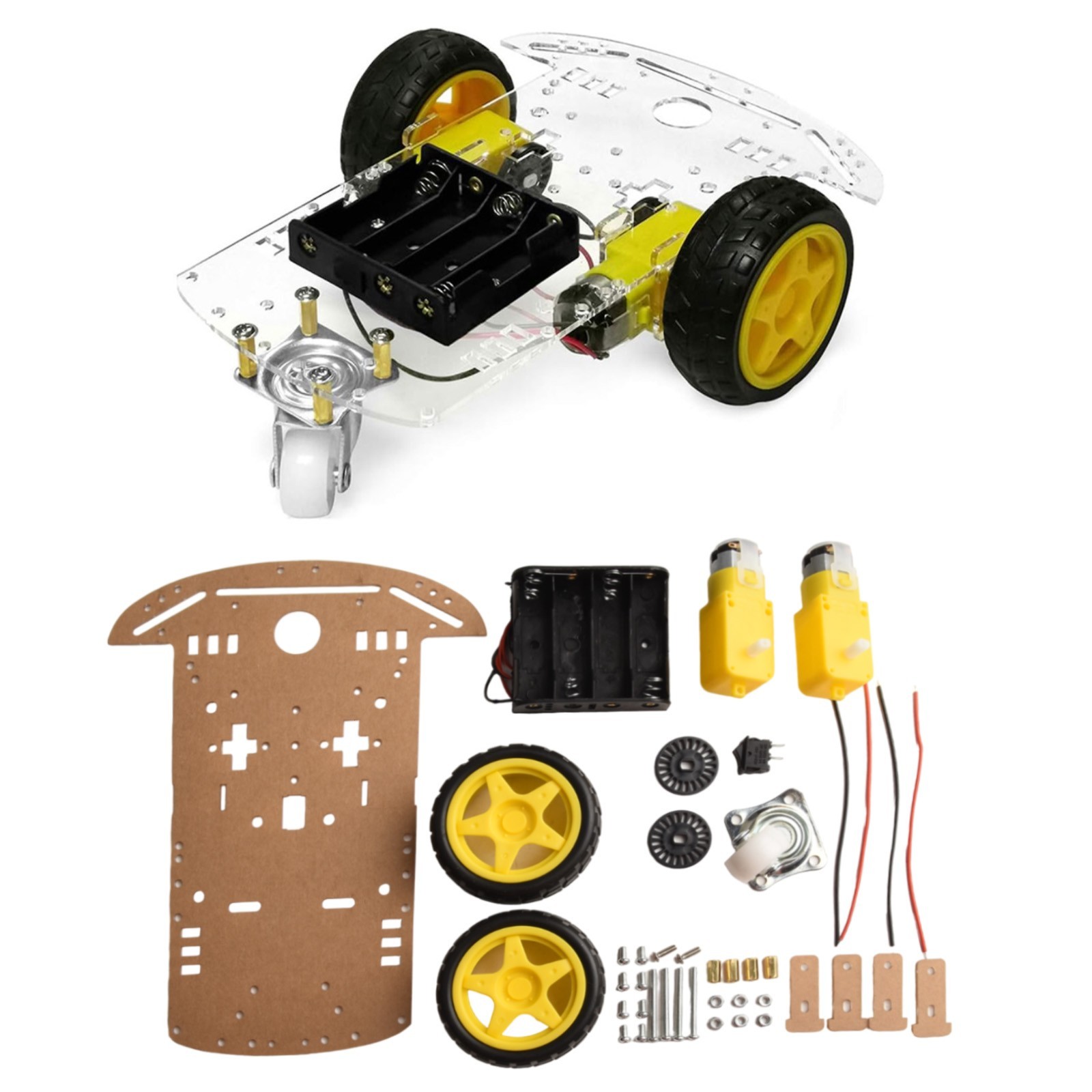 Environmentally Friendly 2WD for Smart Robot Car Kit Compatible with For Arduino