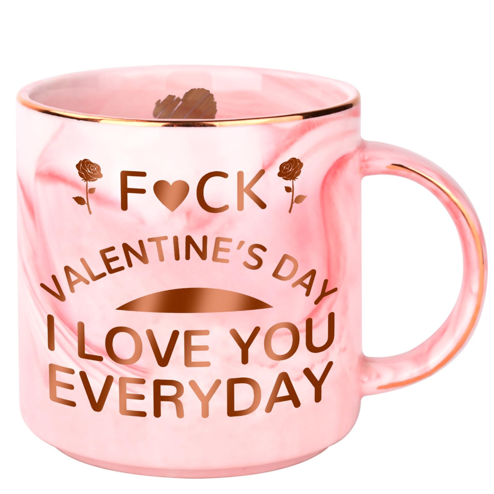 SAPGIF Valentines Gifts for Her, Funny 12 OZ Coffee Mug 12 Ounces, Pink