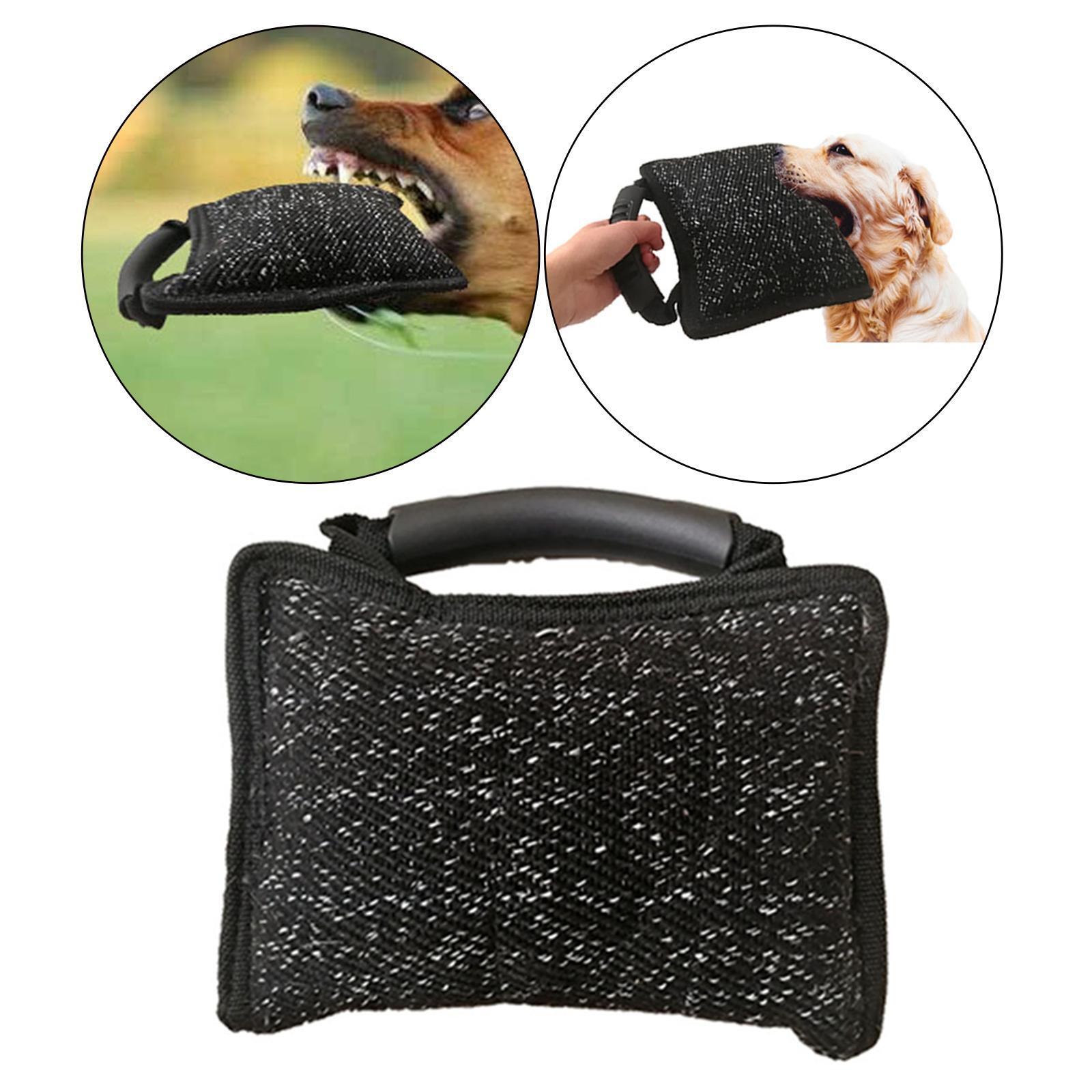 Dog Bite Pillow, Tug Toy Interactive, Training Tug of War Biting with Handles