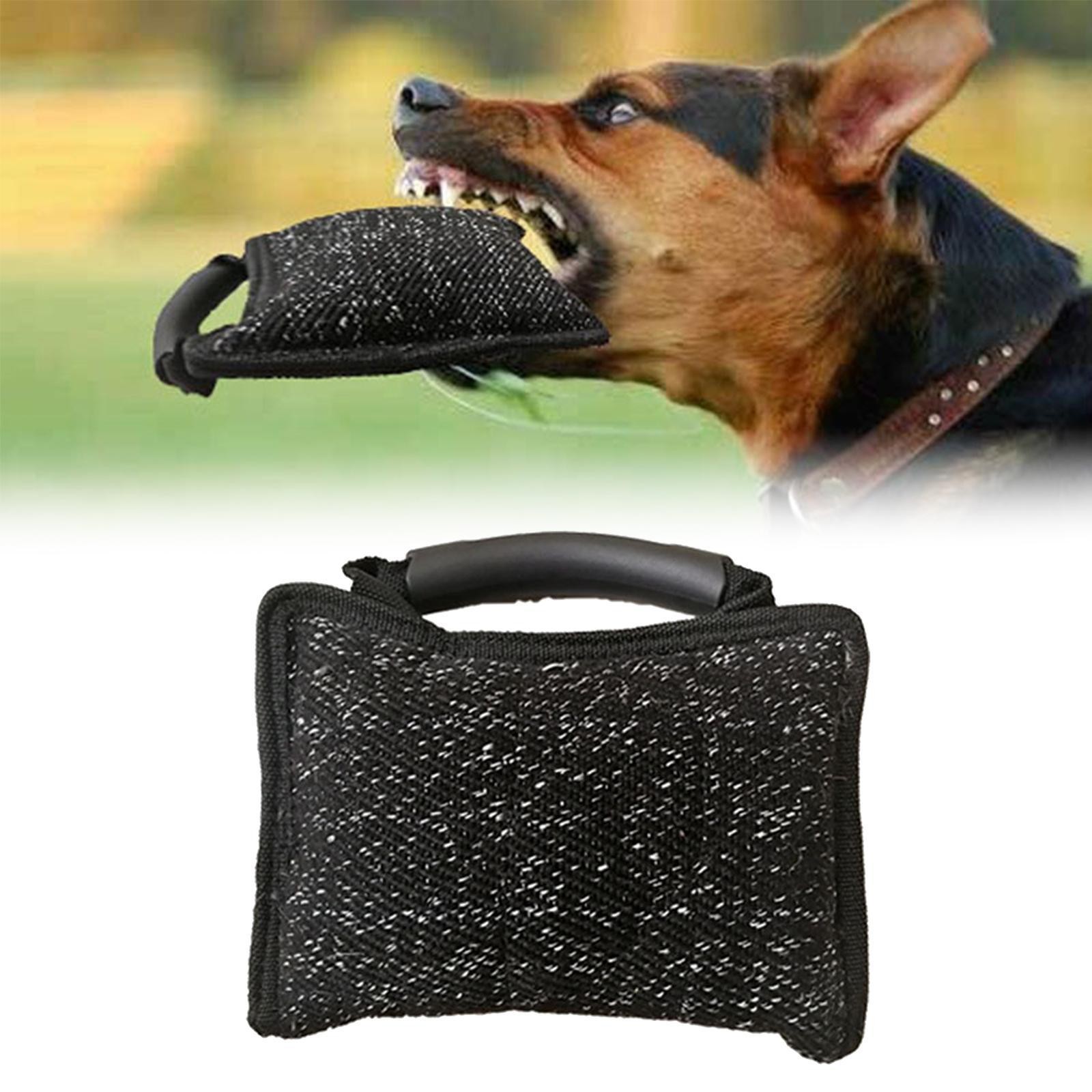 Durable Dog Bite Pillow Tug Toy Interactive with Handles Trainer Puppy Biting