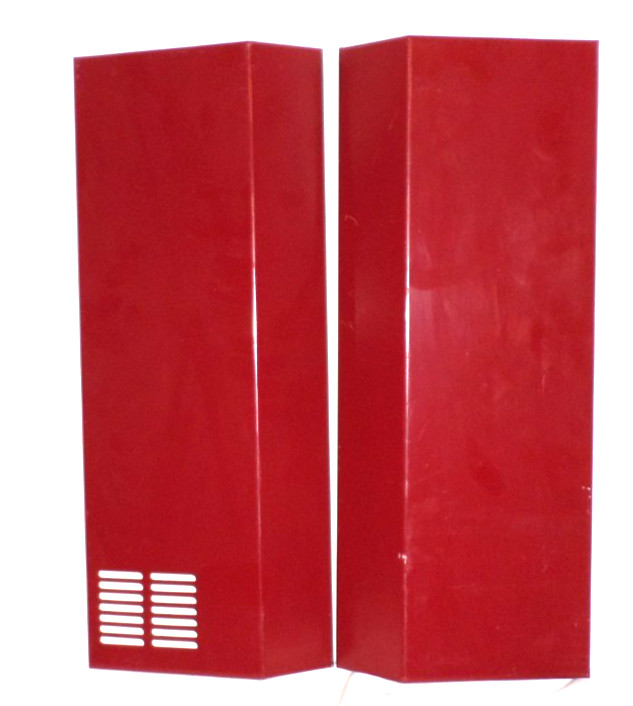 Austroflamm Rika Integra Pellet Stove Steel Red Decorative Outside Side Panels