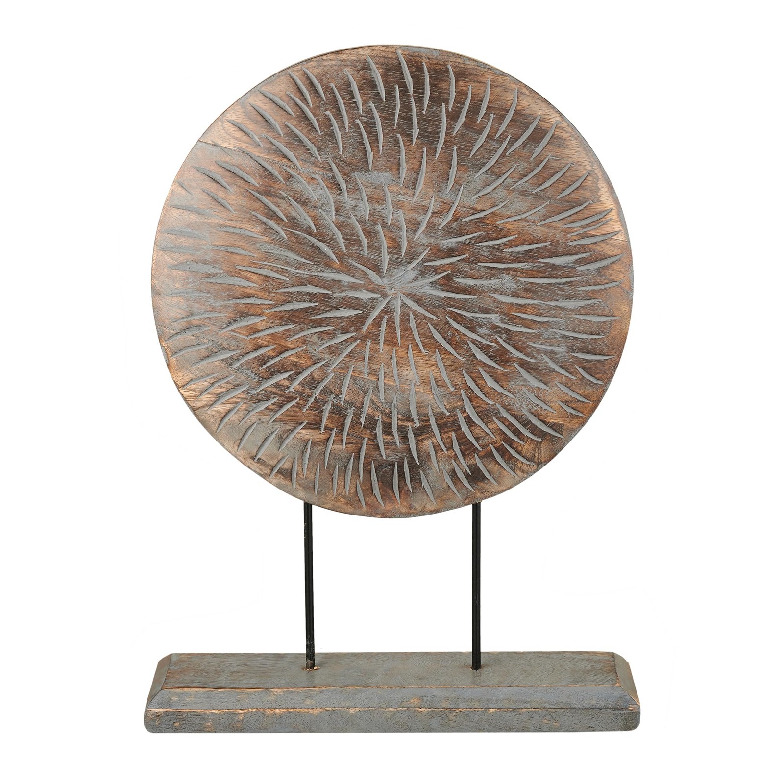 Farmhouse Table Sculpture Home Decor Statue Mandala Carved for Modern Home 10...