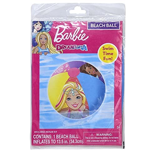 Barbie Dreamtopia Multicolor Beach Ball Durable Lightweight PVC Fun Accessory