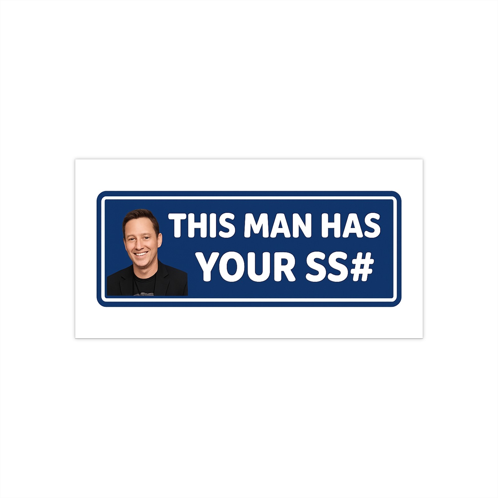 Elon Musk SS# Dark Humor | Funny Elon Sticker, Bumper Decal, Tech Gift