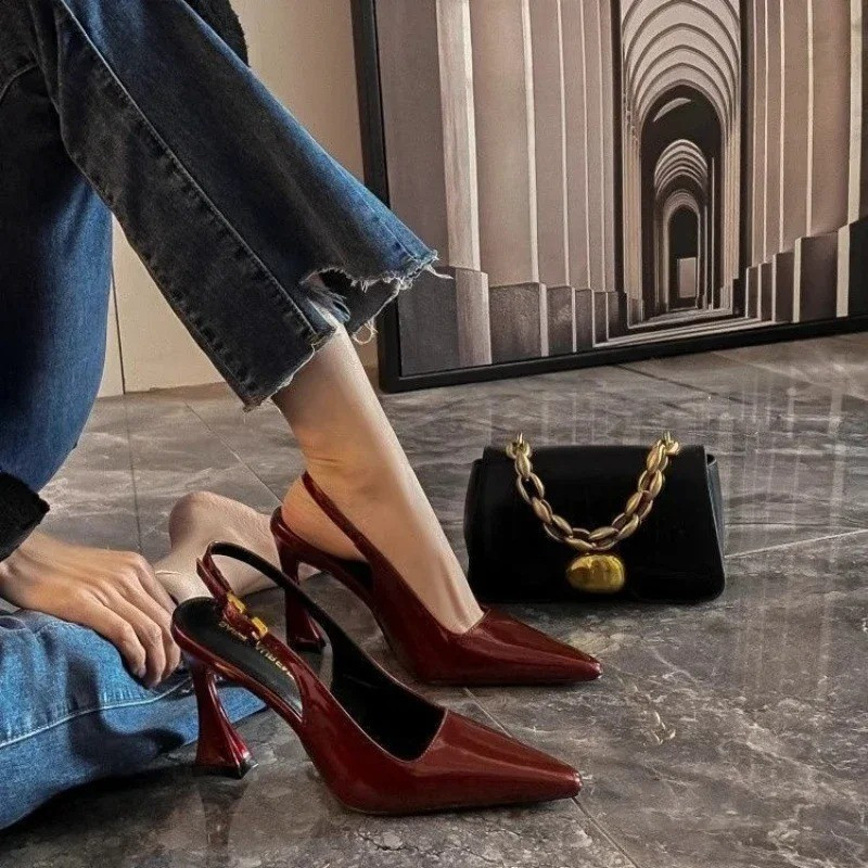 Women'S Pointed Toe High Heel Sandals Elegant Fashion Dress Shoes 2025