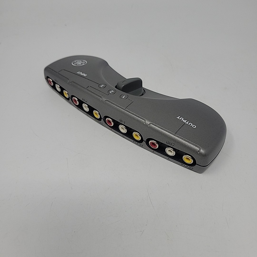 GE Audio/Video and Game Switch RCA Composite - 3 Device Retro Gaming Accessory