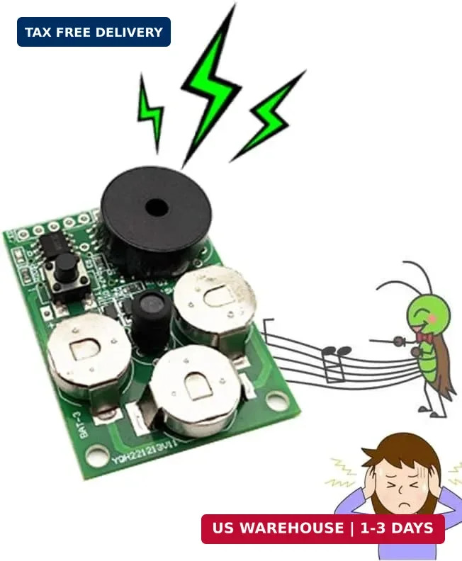 Cricket Noise Maker Prank Hidden Annoying Beeper Office Prank Devices, Includes