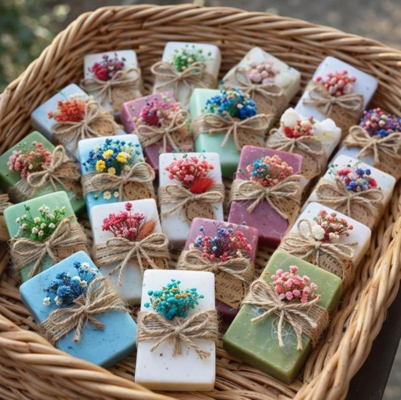 Personalized Vegan Mini Soap, Wedding Guest Gifts, Bridal Shower, Baby Shower