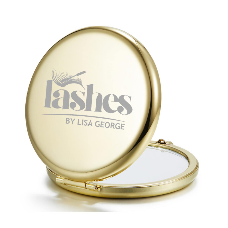 Personalize Engraved Lash Technician Compact Pocket Mirror Keepsake Gift for Her
