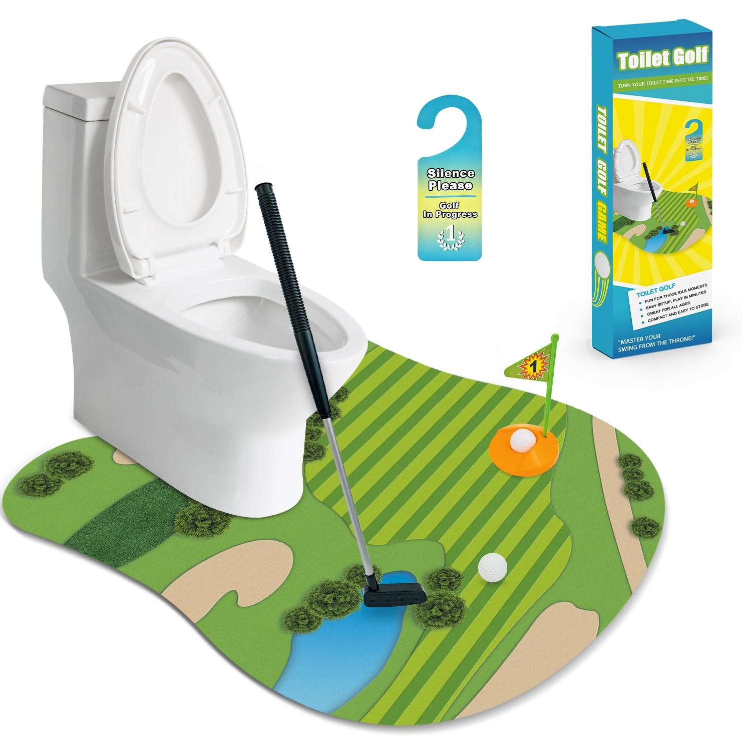 Funny Mini Golf Gag Gifts Backyard Putting Green Game Set Cool Gadgets For Men