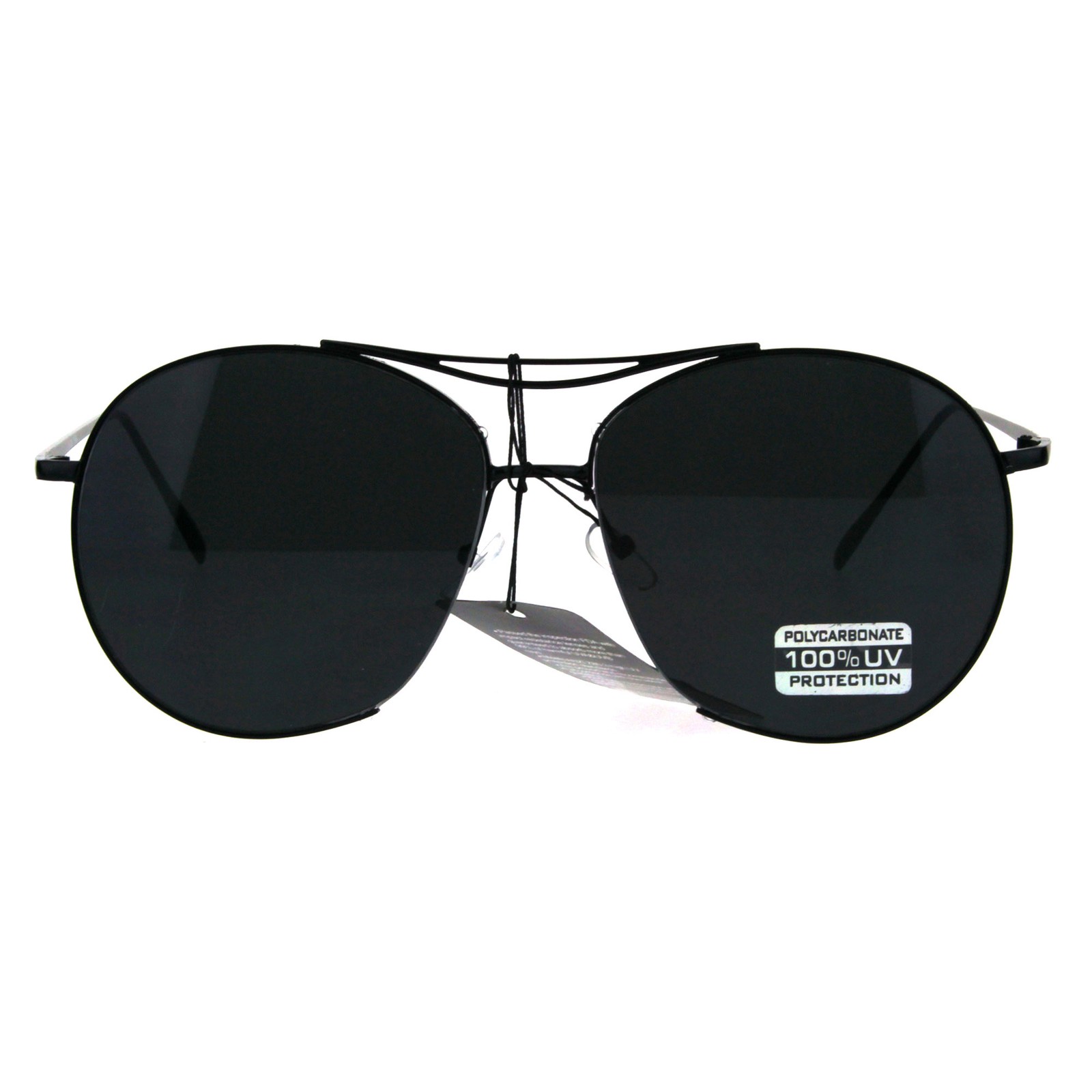 Trendy Fashion Cropped Expose Lens Metal Rim Sunglasses